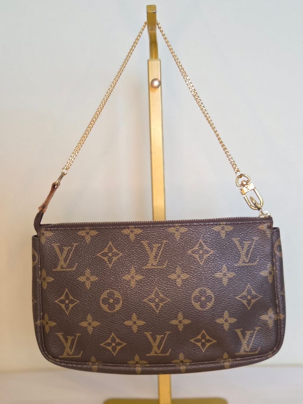Louis Vuitton Monogram Pochette Accessoires AR0094 Shoulder Bag Pouch LV Bag